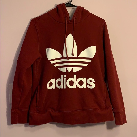 maroon adidas hoodie